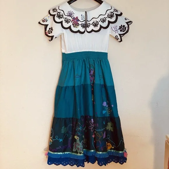 Disney Store Encanto Mirabel Deluxe Costume Dress Girls Size 9/10 - Picture 11 of 15